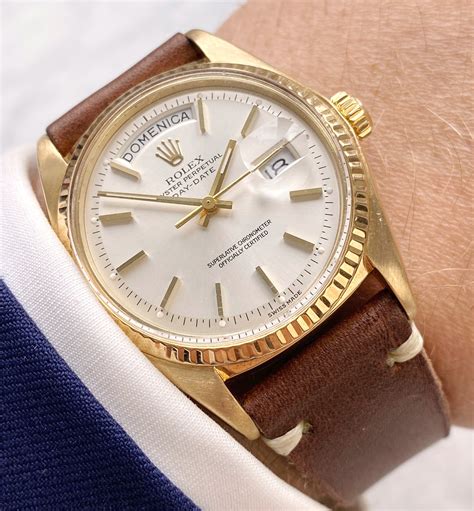 gold day date rolex vintage wrist|rolex day date gold 40mm.